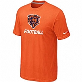 Men's Chicago Bears Nike Cardinal Facility T-Shirt Orange 2,baseball caps,new era cap wholesale,wholesale hats