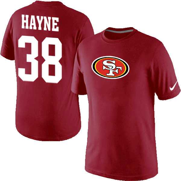Men's San Francisco 49ers #38 Hayne Nike T-Shirt Red 2,We sell and wholesale Men's San Francisco 49ers #38 Hayne Nike T-Shirt Red 2 on line form chian!