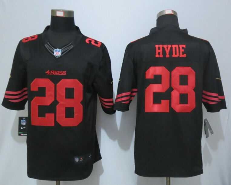 Nike Limited San Francisco 49ers #28 Carlos Hyde Black Jerseys,We sell and wholesale Nike Limited San Francisco 49ers #28 Carlos Hyde Black Jerseys on line form chian!