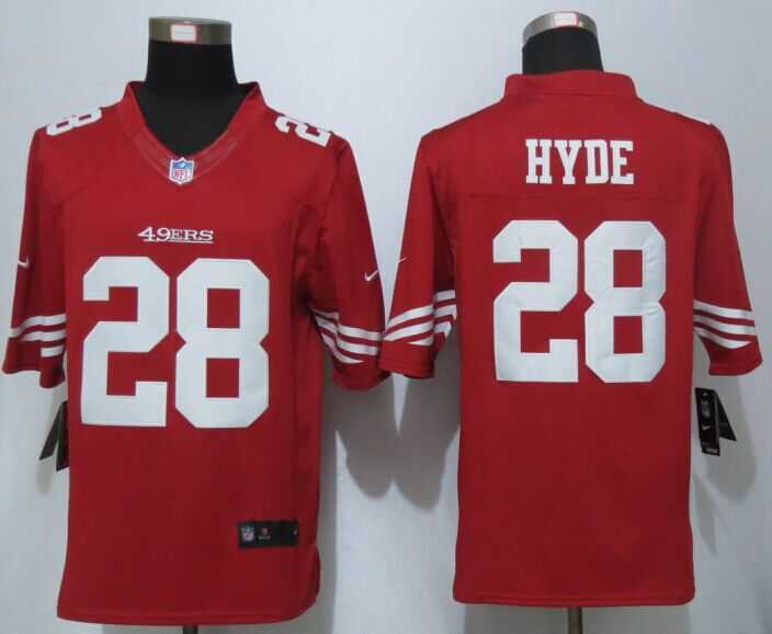 Nike Limited San Francisco 49ers #28 Carlos Hyde Red Jerseys,We sell and wholesale Nike Limited San Francisco 49ers #28 Carlos Hyde Red Jerseys on line form chian!