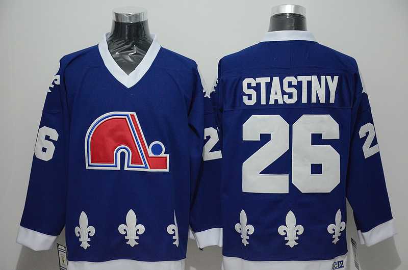 Quebec Nordiques #26 Stastny Blue CCM Throwback Jerseys,We sell and wholesale Quebec Nordiques #26 Stastny Blue CCM Throwback Jerseys on line form chian!