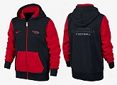 Men Arizona Cardinals 2015 Team Logo Full Zip NFL Hoodie (2),baseball caps,new era cap wholesale,wholesale hats