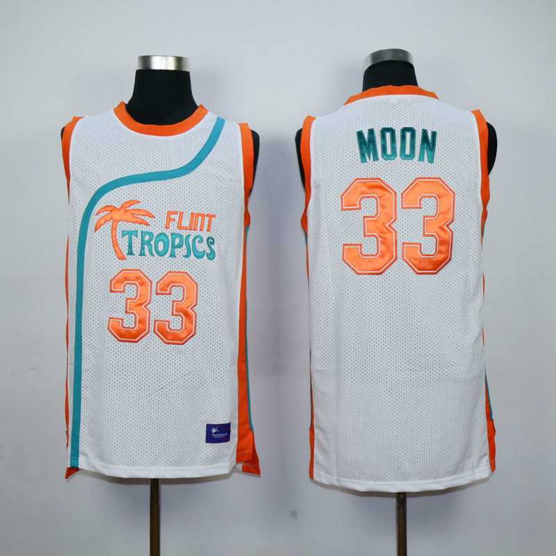 Flint Tropics Semi Pro Movie #33 Jackie Moon White Jerseys,We sell and wholesale Flint Tropics Semi Pro Movie #33 Jackie Moon White Jerseys on line form chian!