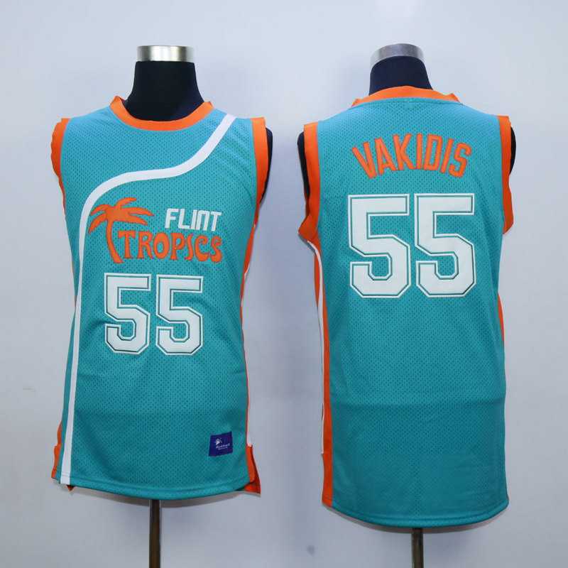Flint Tropics Semi Pro Movie #55 Vakidis Green Jerseys,We sell and wholesale Flint Tropics Semi Pro Movie #55 Vakidis Green Jerseys on line form chian!