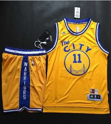 Golden State Warriors #11 Klay Thompson Gold Throwback The City A Set Stitched NBA Jerseys,We sell and wholesale Golden State Warriors #11 Klay Thompson Gold Throwback The City A Set Stitched NBA Jerseys on line form chian!