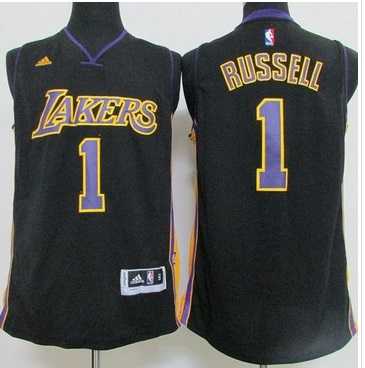Los Angeles Lakers #1 D'Angelo Russell Black(Purple NO.) Hollywood Nights Stitched Jerseys,We sell and wholesale Los Angeles Lakers #1 D'Angelo Russell Black(Purple NO.) Hollywood Nights Stitched Jerseys on line form chian!