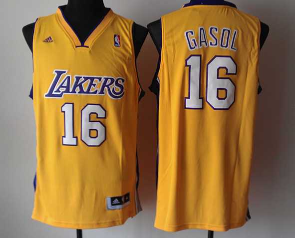 Los Angeles Lakers #16 Pau Gasol Yellow Jerseys,We sell and wholesale Los Angeles Lakers #16 Pau Gasol Yellow Jerseys on line form chian!