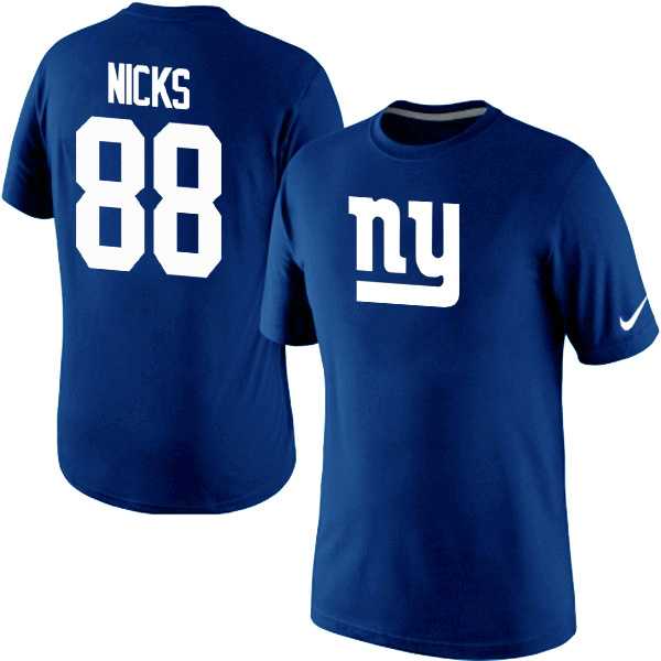 Men Nike New York Giants 88 Hakeem Nicks Name x26 Number T-Shirt Royal Blue,We sell and wholesale Men Nike New York Giants 88 Hakeem Nicks Name x26 Number T-Shirt Royal Blue on line form chian!