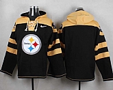 Men Nike Pittsburgh Steelers Customized Black Stitched NFL Hoodie,baseball caps,new era cap wholesale,wholesale hats