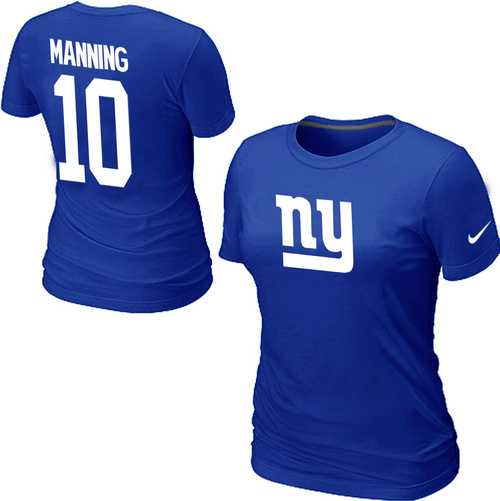 Womens Nike New York Giants #10 Eli Manning Name x26 Number Blue T-Shirt,We sell and wholesale Womens Nike New York Giants #10 Eli Manning Name x26 Number Blue T-Shirt on line form chian!