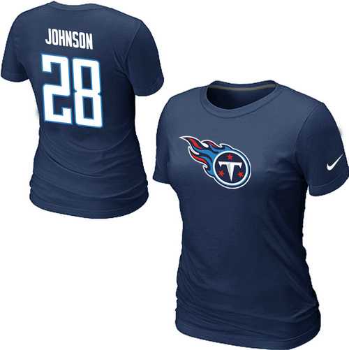 Womens Nike Tennessee Titans #28 Chris Johnson Name x26 Number D.Blue T-Shirt,We sell and wholesale Womens Nike Tennessee Titans #28 Chris Johnson Name x26 Number D.Blue T-Shirt on line form chian!