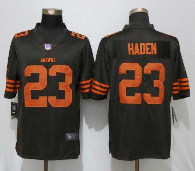 Nike Limited Cleveland Browns #23 Joe Haden Brown Men's 2016 Rush Stitched NFL Jersey,We sell and wholesale Nike Limited Cleveland Browns #23 Joe Haden Brown Men's 2016 Rush Stitched NFL Jersey on line form chian!