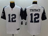 Nike Limited Dallas Cowboys #12 Roger Staubach White Men's 2016 Rush Stitched NFL Jersey,baseball caps,new era cap wholesale,wholesale hats