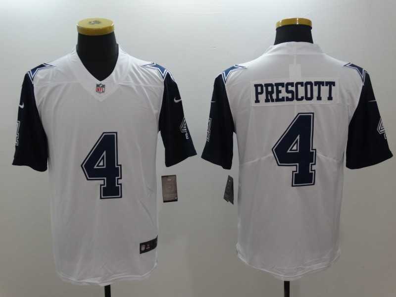 Nike Limited Dallas Cowboys #4 Prescott White Men's 2016 Rush Stitched NFL Jersey,We sell and wholesale Nike Limited Dallas Cowboys #4 Prescott White Men's 2016 Rush Stitched NFL Jersey on line form chian!