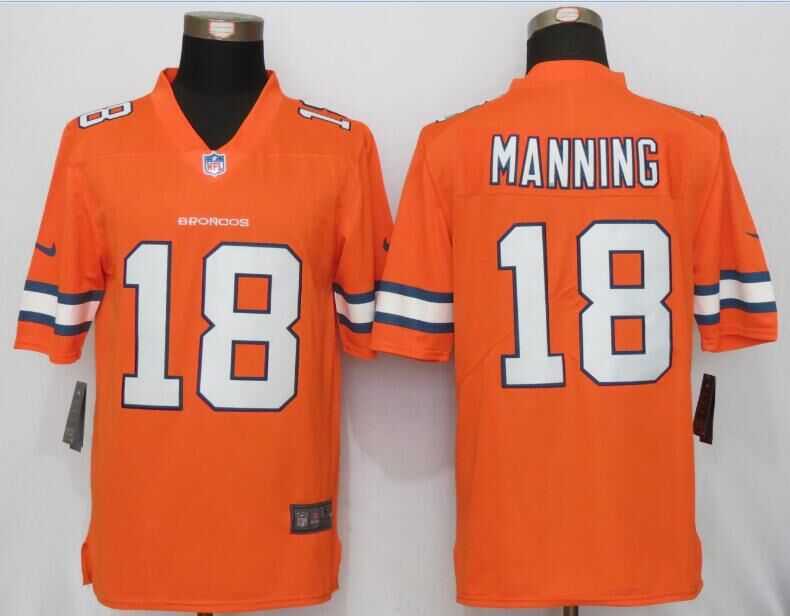 Nike Limited Denver Broncos #18 Peyton Manning Orange Men's 2016 Rush Stitched NFL Jersey,We sell and wholesale Nike Limited Denver Broncos #18 Peyton Manning Orange Men's 2016 Rush Stitched NFL Jersey on line form chian!