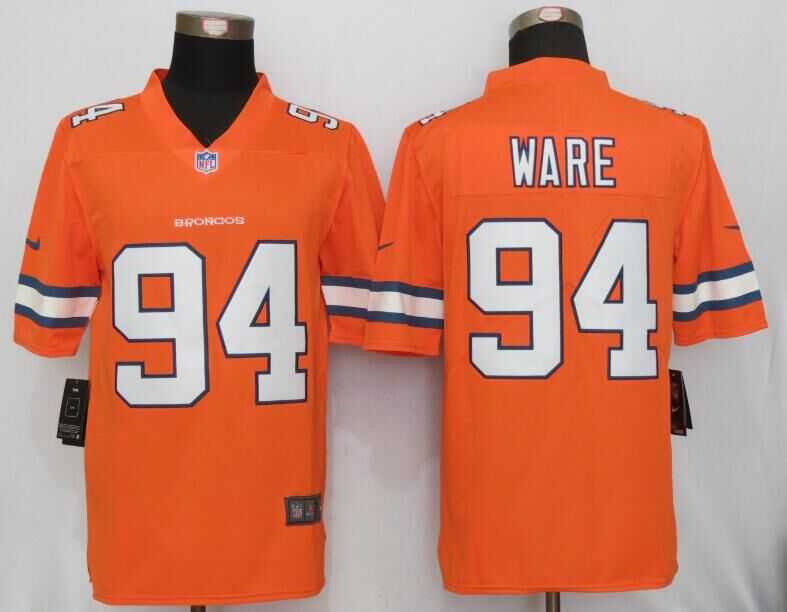 Nike Limited Denver Broncos #94 DeMarcus Ware Orange Men's 2016 Rush Stitched NFL Jersey,We sell and wholesale Nike Limited Denver Broncos #94 DeMarcus Ware Orange Men's 2016 Rush Stitched NFL Jersey on line form chian!