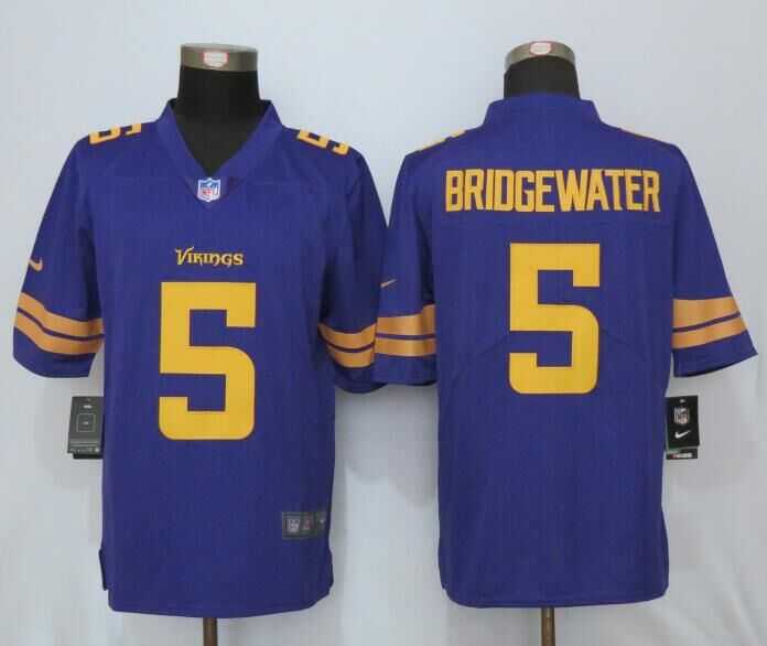 Nike Limited Minnesota Vikings #5 Teddy Bridgewater Purple Men's 2016 Rush Stitched NFL Jersey,We sell and wholesale Nike Limited Minnesota Vikings #5 Teddy Bridgewater Purple Men's 2016 Rush Stitched NFL Jersey on line form chian!