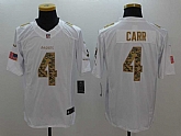 Nike Limited Oakland Raiders #4 Derek Carr Salute To Service White Stitched Jersey,baseball caps,new era cap wholesale,wholesale hats