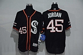 Chicago White Sox #45 Michael Jordan Black New Cool Base Stitched MLB Jersey,baseball caps,new era cap wholesale,wholesale hats