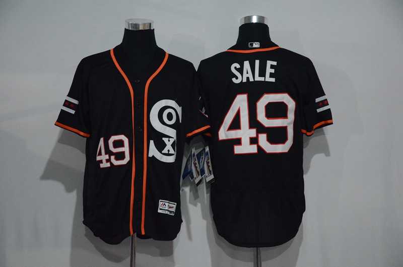 Chicago White Sox #49 Chris Sale Black New Cool Base Stitched MLB Jersey,We sell and wholesale Chicago White Sox #49 Chris Sale Black New Cool Base Stitched MLB Jersey on line form chian!