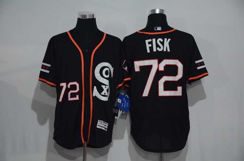 Chicago White Sox #72 Carlton Fisk Black New Cool Base Stitched MLB Jersey,We sell and wholesale Chicago White Sox #72 Carlton Fisk Black New Cool Base Stitched MLB Jersey on line form chian!