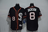 Chicago White Sox #8 Bo Jackson Black New Cool Base Stitched MLB Jersey