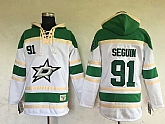 Dallas Stars #91 Tyler Seguin New White Stitched NHL Hoodie,baseball caps,new era cap wholesale,wholesale hats