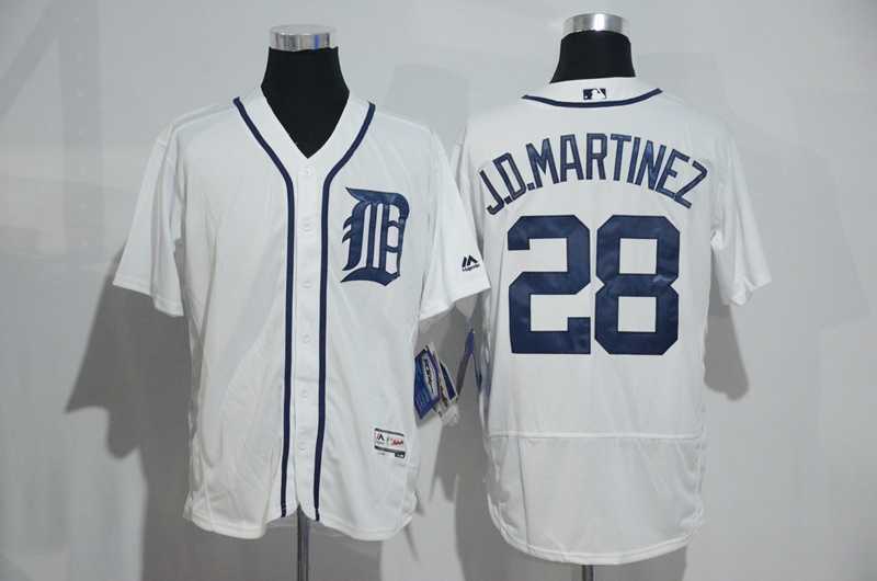 Detroit Tigers #28 J. D. Martinez White Flexbase Collection Stitched Baseball Jersey,We sell and wholesale Detroit Tigers #28 J. D. Martinez White Flexbase Collection Stitched Baseball Jersey on line form chian!