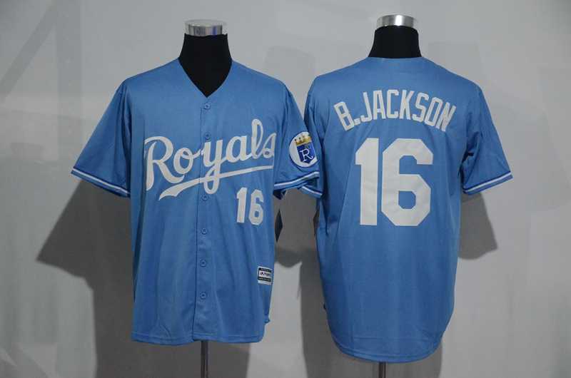 Kansas City Royals #16 Bo Jackson Light Blue New Cool Base Stitched MLB Jersey,We sell and wholesale Kansas City Royals #16 Bo Jackson Light Blue New Cool Base Stitched MLB Jersey on line form chian!
