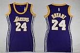 Women Los Angeles Lakers #24 Kobe Bryant Purple Swingman Stitched Jersey,baseball caps,new era cap wholesale,wholesale hats