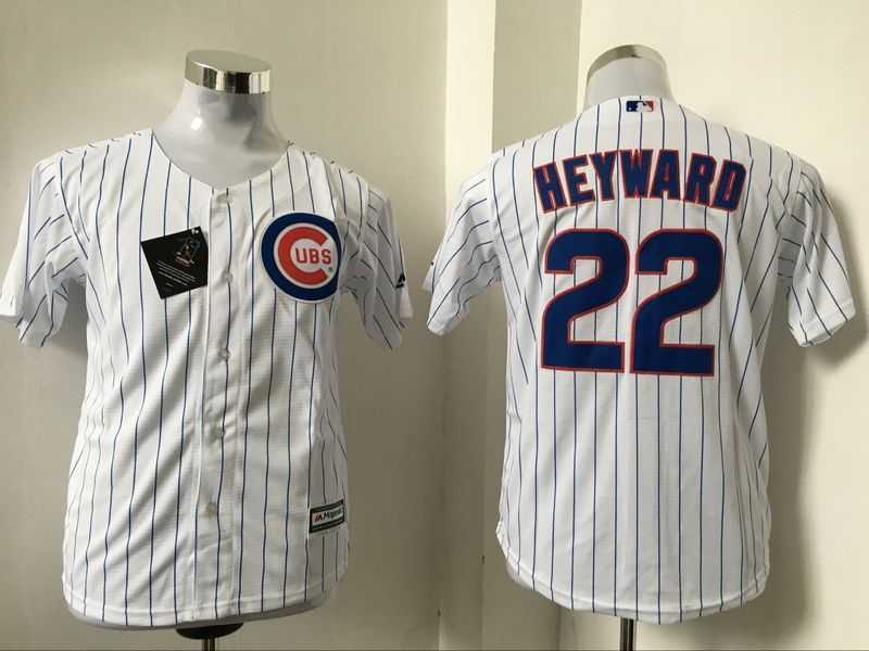 Youth Chicago Cubs #22 Jason Heyward White (Blue Strip) New Cool Base Stitched Baseball Jersey,We sell and wholesale Youth Chicago Cubs #22 Jason Heyward White (Blue Strip) New Cool Base Stitched Baseball Jersey on line form chian!