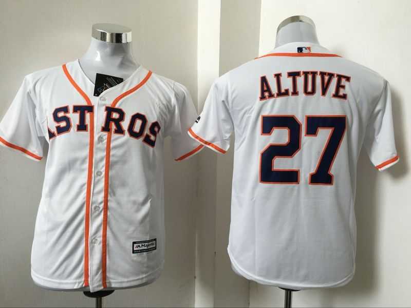Youth Houston Astros #27 Jose Altuve White New Cool Base Stitched Baseball Jersey,We sell and wholesale Youth Houston Astros #27 Jose Altuve White New Cool Base Stitched Baseball Jersey on line form chian!