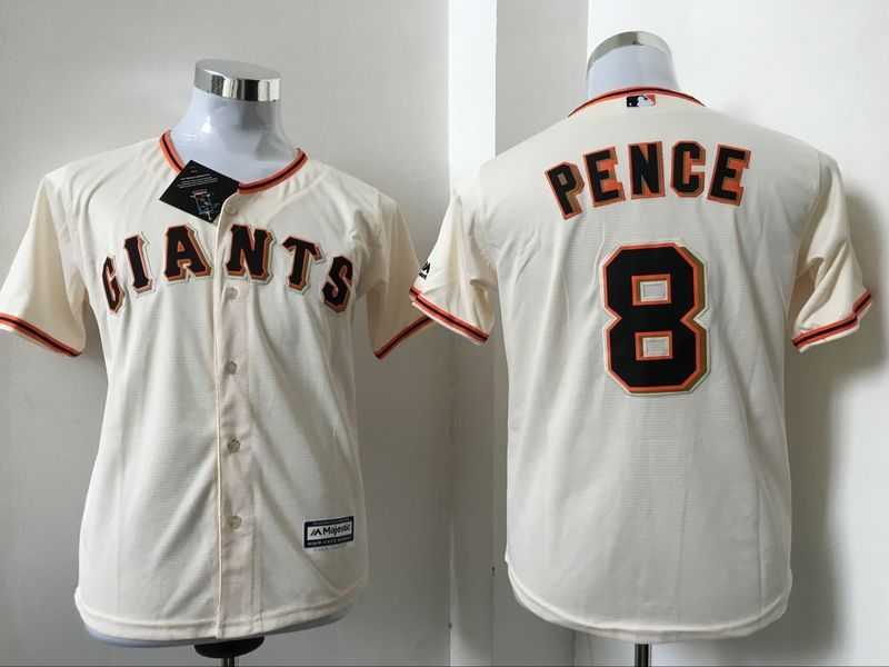 Youth San Francisco Giants #8 Hunter Pence Cream New Cool Base Stitched Baseball Jersey,We sell and wholesale Youth San Francisco Giants #8 Hunter Pence Cream New Cool Base Stitched Baseball Jersey on line form chian!