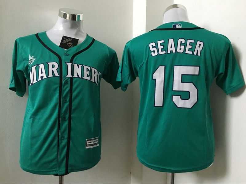 Youth Seattle Mariners #15 Kyle Seager Green New Cool Base Stitched Baseball Jersey,We sell and wholesale Youth Seattle Mariners #15 Kyle Seager Green New Cool Base Stitched Baseball Jersey on line form chian!