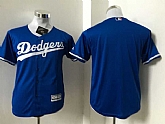 Youth Los Angeles Dodgers Customized Blue New Cool Base Stitched Baseball Jersey,baseball caps,new era cap wholesale,wholesale hats