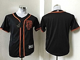 Youth San Francisco Giants Customized Black New Cool Base Stitched Baseball Jersey,baseball caps,new era cap wholesale,wholesale hats