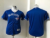 Youth Toronto Blue Jays Customized Blue New Cool Base Stitched Baseball Jersey,baseball caps,new era cap wholesale,wholesale hats