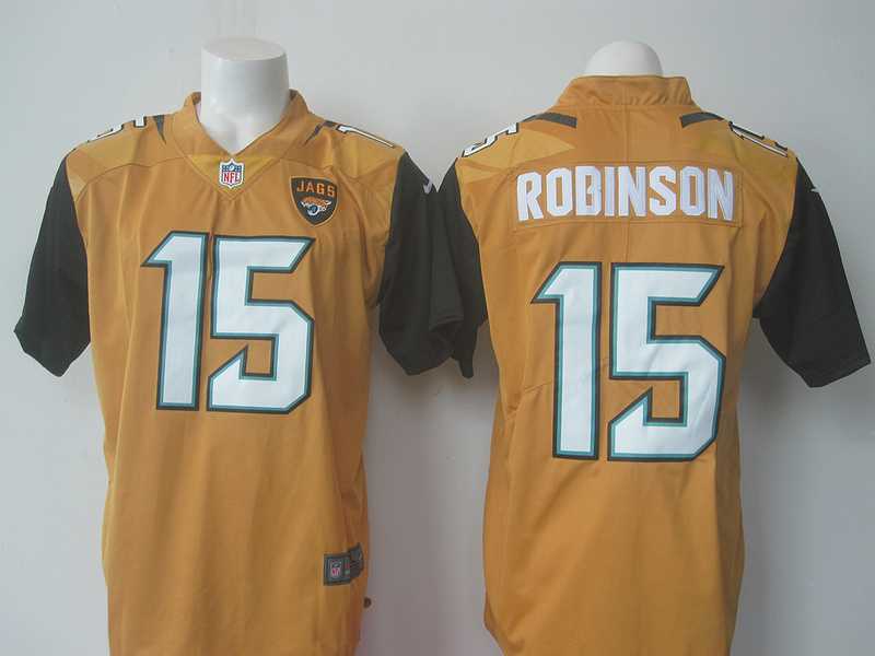 Nike Limited Jacksonville Jaguars #15 Allen Robinson Golden Men's Rush Stitched Jersey,We sell and wholesale Nike Limited Jacksonville Jaguars #15 Allen Robinson Golden Men's Rush Stitched Jersey on line form chian!