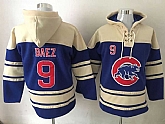 Chicago Cubs #9 Javier Baez Blue Hooded Sweatshirt Baseball Stitched Hoodie,baseball caps,new era cap wholesale,wholesale hats