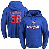 Glued Chicago Cubs #38 Carlos Zambrano Blue 2016 World Series Champions Pullover MLB Hoodie,baseball caps,new era cap wholesale,wholesale hats
