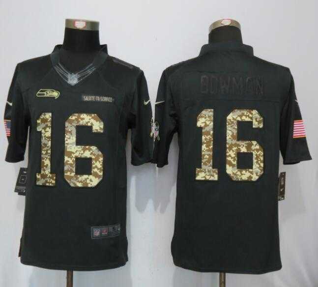 Nike Limited Seattle Seahawks #16 Lockett Anthracite Salute To Service Men's Stitched Jersey,We sell and wholesale Nike Limited Seattle Seahawks #16 Lockett Anthracite Salute To Service Men's Stitched Jersey on line form chian!