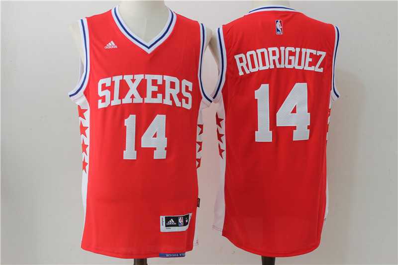 Philadelphia 76ers #14 Rodriguez Red Swingman Stitched NBA Jersey,We sell and wholesale Philadelphia 76ers #14 Rodriguez Red Swingman Stitched NBA Jersey on line form chian!