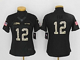 Women Limited Nike Seattle Seahawks Anthracite Salute To Service Stitched Jersey,baseball caps,new era cap wholesale,wholesale hats
