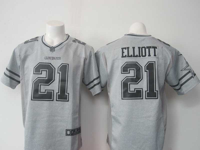 Nike Limited Dallas Cowboys #21 Ezekiel Elliott Men's Stitched Gridiron Gray Jerseys,We sell and wholesale Nike Limited Dallas Cowboys #21 Ezekiel Elliott Men's Stitched Gridiron Gray Jerseys on line form chian!