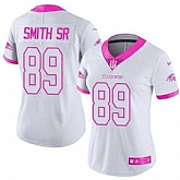 Glued Women Nike Baltimore Ravens #89 Steve Smith Sr White Pink Rush Limited Jersey,baseball caps,new era cap wholesale,wholesale hats