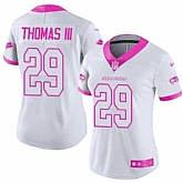 Glued Women Nike Seattle Seahawks #29 Earl Thomas III White Pink Rush Limited Jersey,baseball caps,new era cap wholesale,wholesale hats