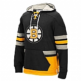 Boston Bruins Blank (No Name & Number) Black-Yellow Stitched NHL Pullover Hoodie WanKe