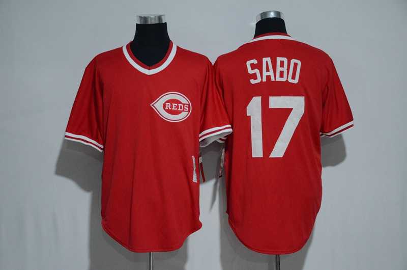 Cincinnati Reds #17 Chris Sabo Mitchell And Ness Red Throwback Stitched Pullover Jersey,We sell and wholesale Cincinnati Reds #17 Chris Sabo Mitchell And Ness Red Throwback Stitched Pullover Jersey on line form chian!