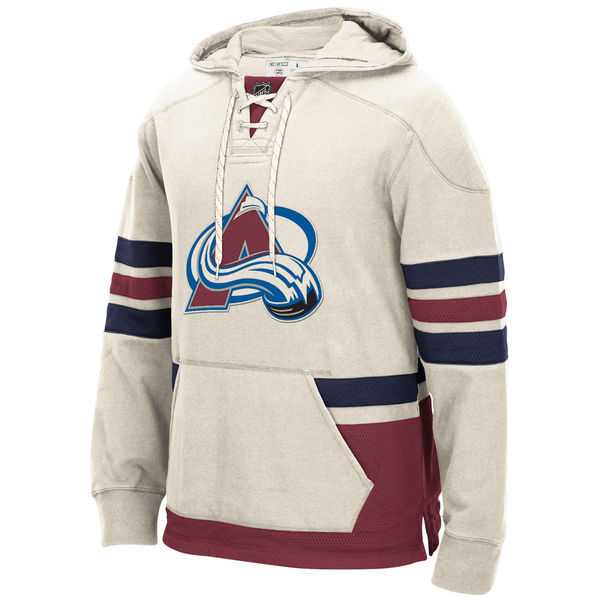 Customized Men's Colorado Avalanche Any Name & Number Cream Stitched Hoodie,We sell and wholesale Customized Men's Colorado Avalanche Any Name & Number Cream Stitched Hoodie on line form chian!
