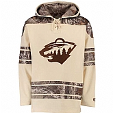 Customized Men's Minnesota Wild Any Name & Number Cream-Camo Stitched NHL Hoodie,baseball caps,new era cap wholesale,wholesale hats